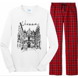 Vienna Traveling Lover Vienna Travel Austria Travel Vacation Long Sleeve Pajama Set