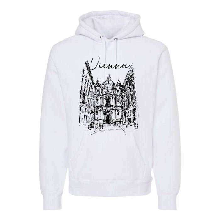 Vienna Traveling Lover Vienna Travel Austria Travel Vacation Premium Hoodie