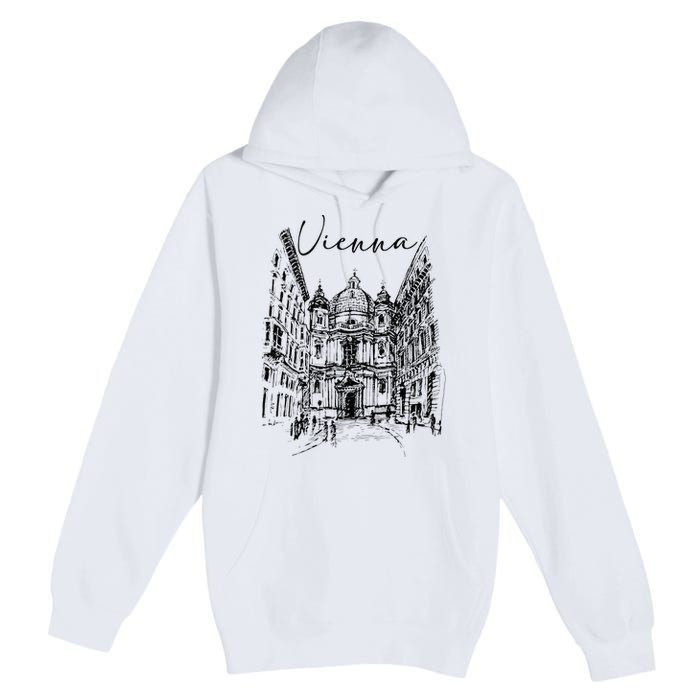 Vienna Traveling Lover Vienna Travel Austria Travel Vacation Premium Pullover Hoodie