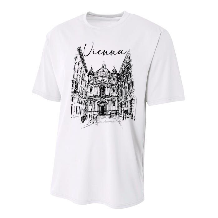 Vienna Traveling Lover Vienna Travel Austria Travel Vacation Performance Sprint T-Shirt