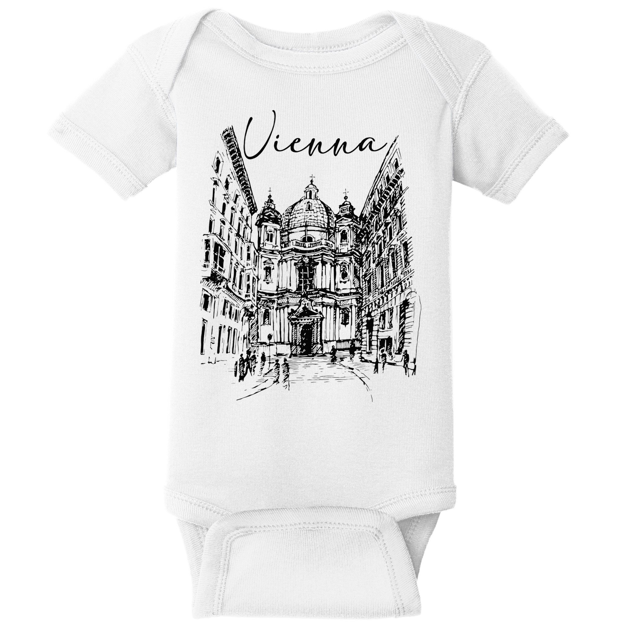 Vienna Traveling Lover Vienna Travel Austria Travel Vacation Baby Bodysuit