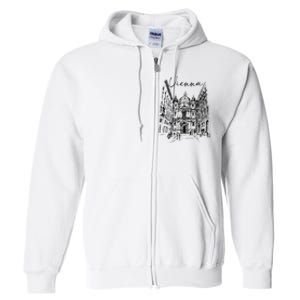 Vienna Traveling Lover Vienna Travel Austria Travel Vacation Full Zip Hoodie