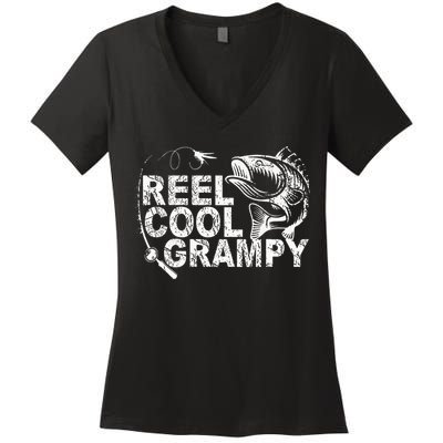 Vintage Thunder Leopard Zebra Animal Print Lightning Bolt Women's V-Neck T-Shirt