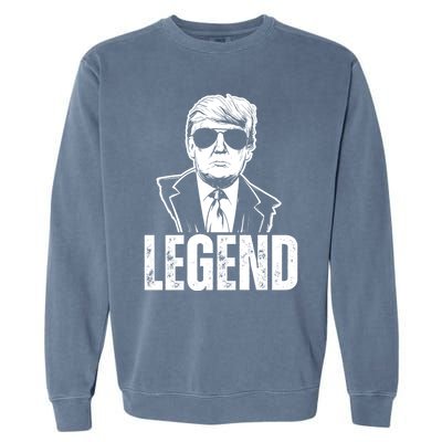 Vintage Trump Legend Save America 2024 Gift Garment-Dyed Sweatshirt