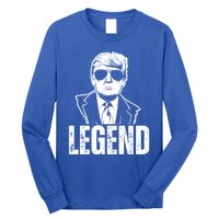 Vintage Trump Legend Save America 2024 Gift Long Sleeve Shirt