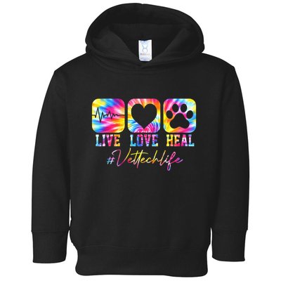Vet Tech Live Love Heal Veterinary Technician Dog Rescue Toddler Hoodie
