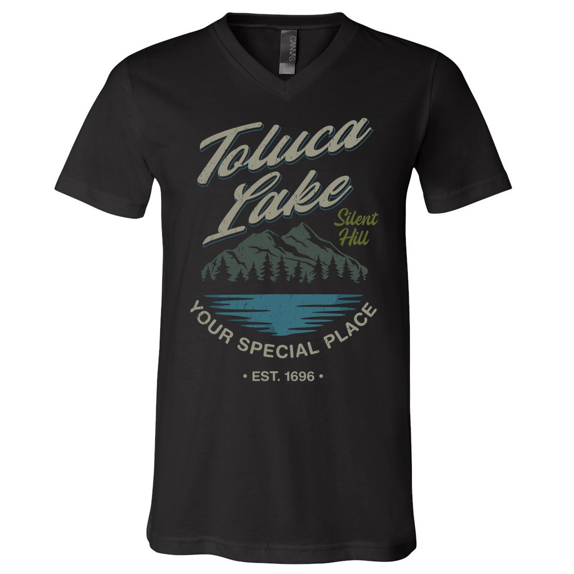 Vintage Toluca Lake Silent Hill V-Neck T-Shirt