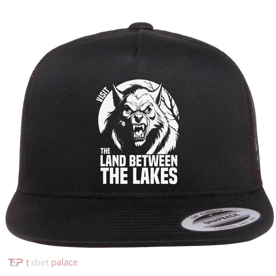 Visit The Land Between The Lakes Werewolf Flat Bill Trucker Hat
