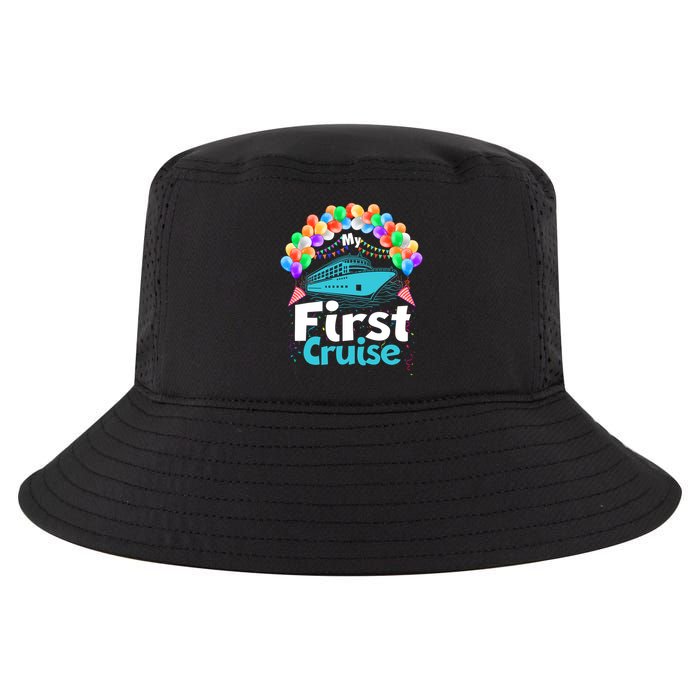 Vacation Time My First Crusie Cool Comfort Performance Bucket Hat