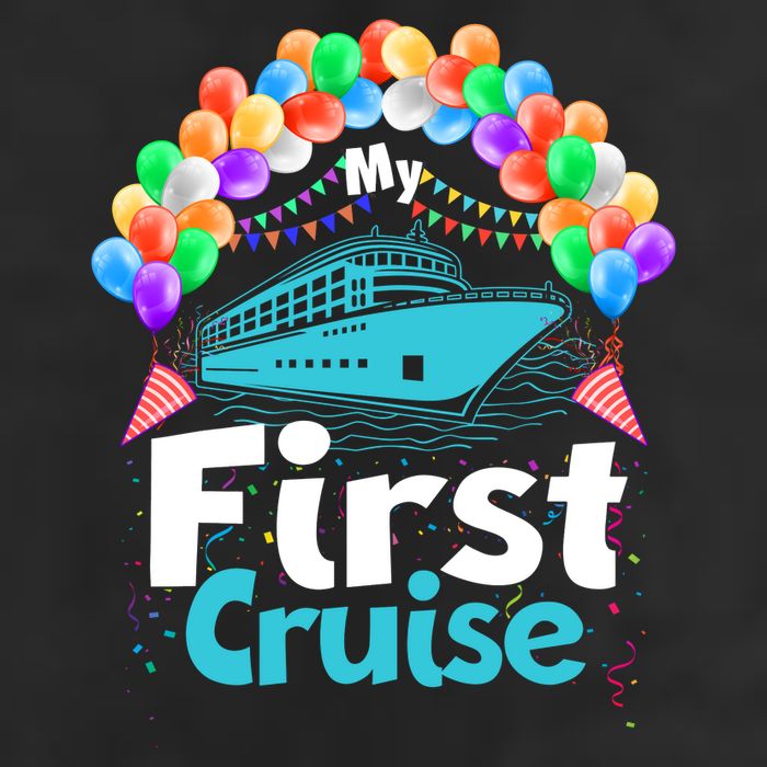 Vacation Time My First Crusie 7 Panel Mesh Trucker Snapback Hat
