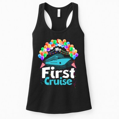 Vacation Time My First Crusie Womens Tank Top