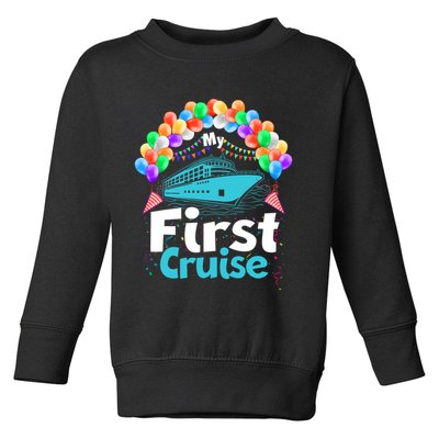 Vacation Time My First Crusie Toddler Sweatshirt