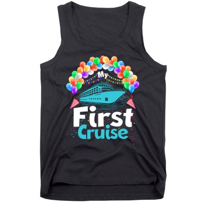 Vacation Time My First Crusie Tank Top
