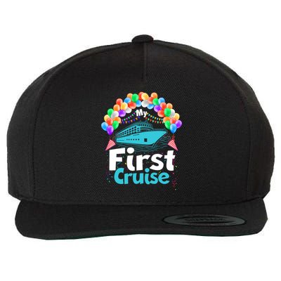 Vacation Time My First Crusie Wool Snapback Cap