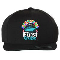 Vacation Time My First Crusie Wool Snapback Cap