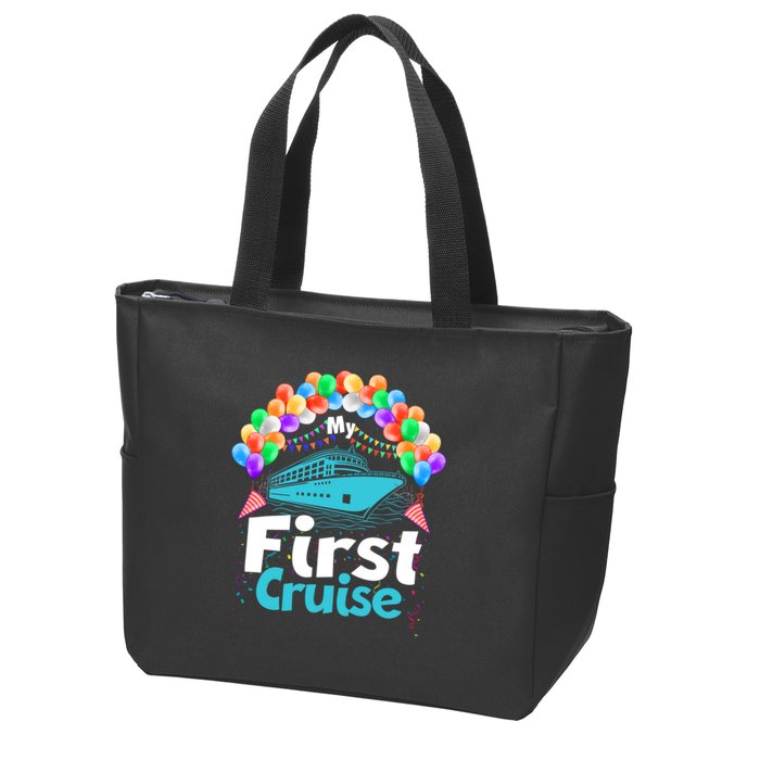 Vacation Time My First Crusie Zip Tote Bag