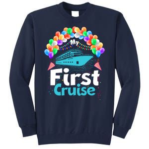 Vacation Time My First Crusie Tall Sweatshirt