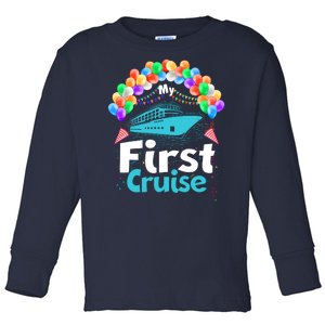 Vacation Time My First Crusie Toddler Long Sleeve Shirt