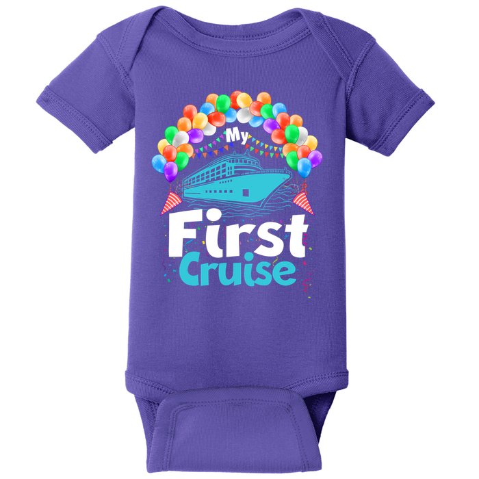 Vacation Time My First Crusie Baby Bodysuit