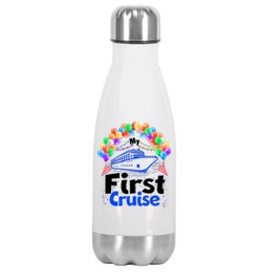 Vacation Time My First Crusie Stainless Steel Insulated Water Bottle