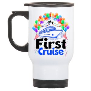 Vacation Time My First Crusie Stainless Steel Travel Mug