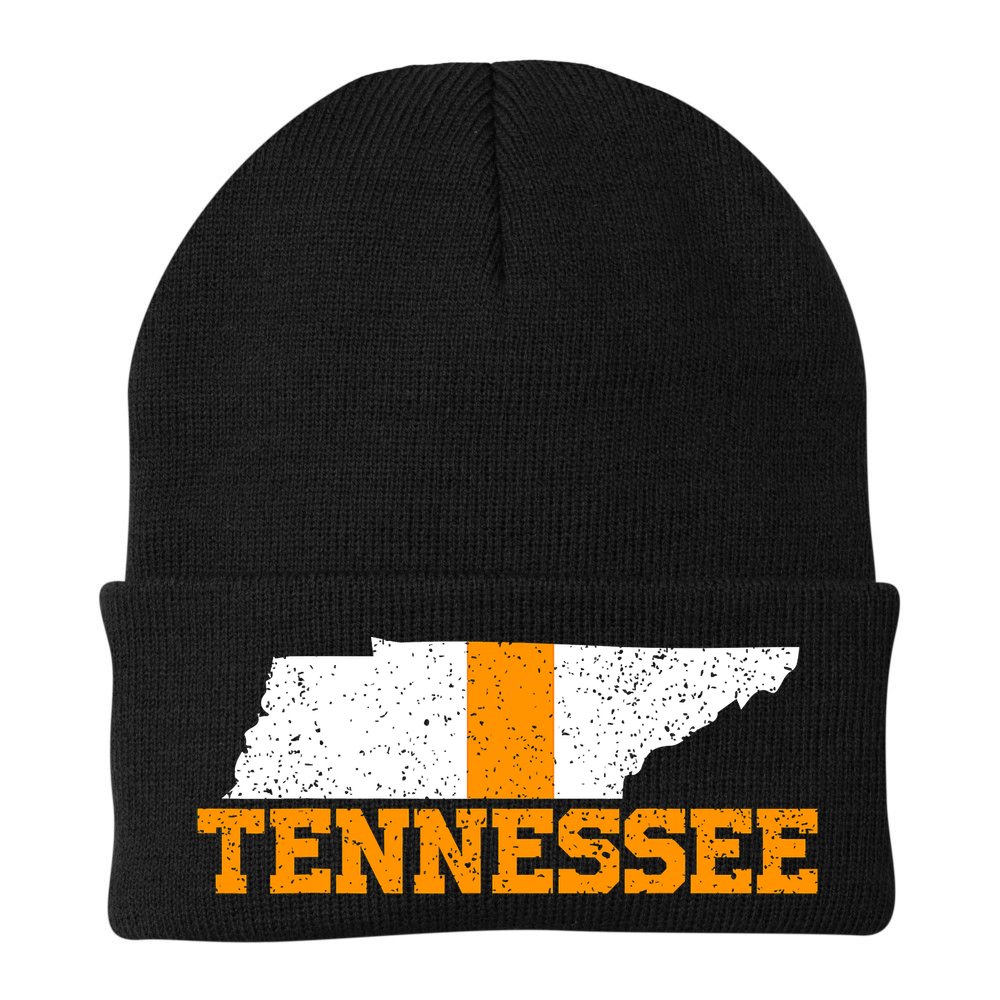 Vintage Tennessee Map Girls Boys Tennessee Beanie
