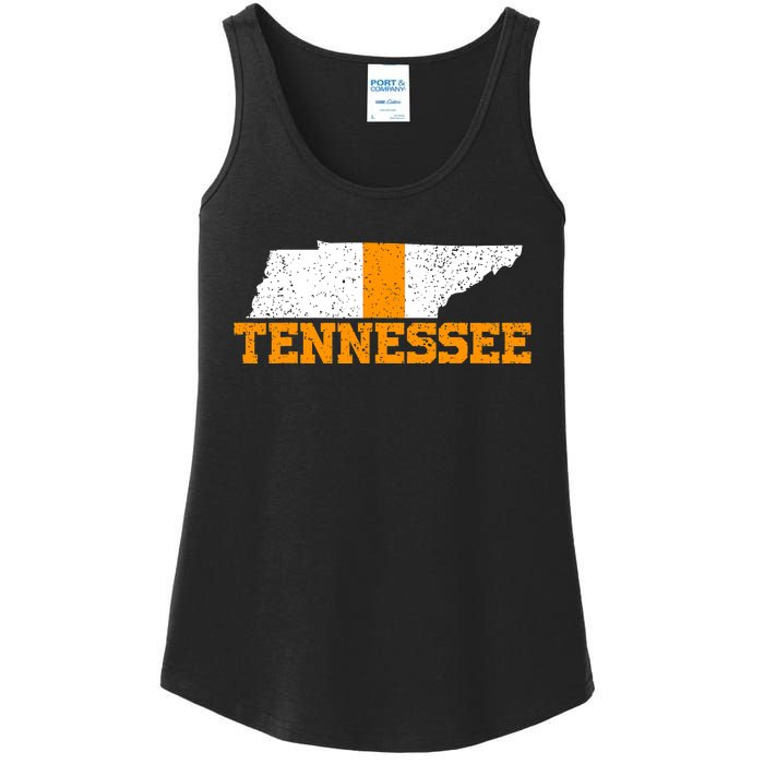 Vintage Tennessee Map Girls Boys Tennessee Ladies Essential Tank