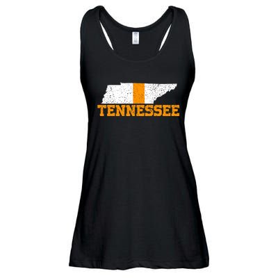 Vintage Tennessee Map Girls Boys Tennessee Ladies Essential Flowy Tank