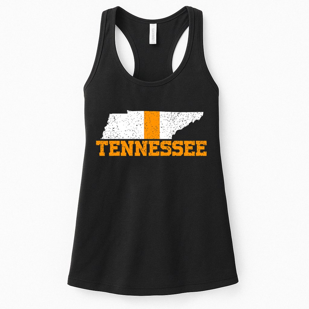 Vintage Tennessee Map Girls Boys Tennessee Womens Tank Top