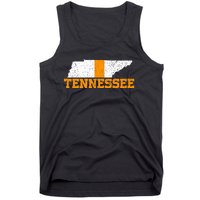 Vintage Tennessee Map Girls Boys Tennessee Tank Top