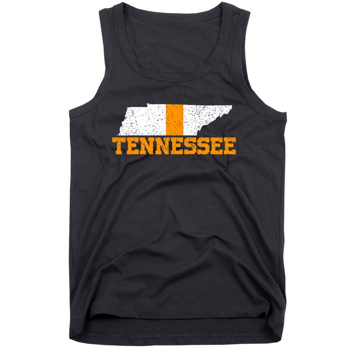 Vintage Tennessee Map Girls Boys Tennessee Tank Top