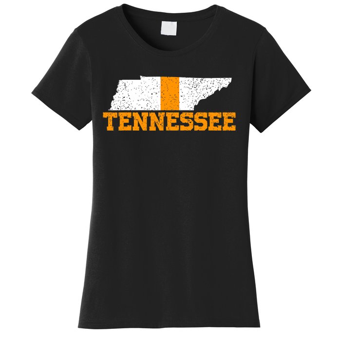 Vintage Tennessee Map Girls Boys Tennessee Women's T-Shirt