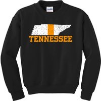 Vintage Tennessee Map Girls Boys Tennessee Kids Sweatshirt