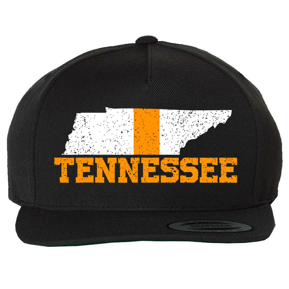 Vintage Tennessee Map Girls Boys Tennessee Wool Snapback Cap
