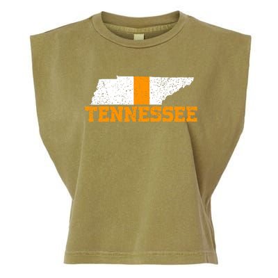 Vintage Tennessee Map Girls Boys Tennessee Garment-Dyed Women's Muscle Tee