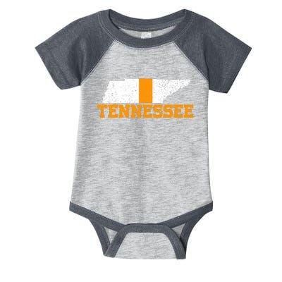 Vintage Tennessee Map Girls Boys Tennessee Infant Baby Jersey Bodysuit