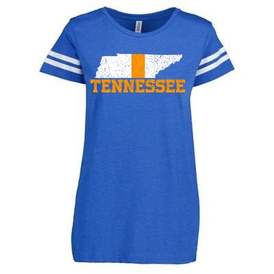 Vintage Tennessee Map Girls Boys Tennessee Enza Ladies Jersey Football T-Shirt