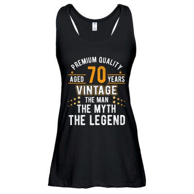 Vintage The Man Myth Legend 70 Yrs 70th Birthday Shirt Ladies Essential Flowy Tank