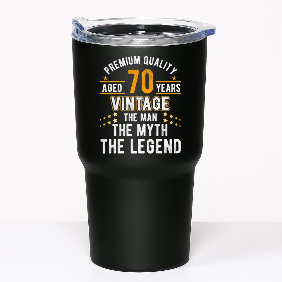Vintage The Man Myth Legend 70 Yrs 70th Birthday Shirt Tumbler