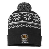 Vintage The Man Myth Legend 70 Yrs 70th Birthday Shirt USA-Made Snowflake Beanie