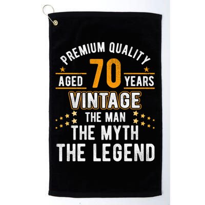Vintage The Man Myth Legend 70 Yrs 70th Birthday Shirt Golf Towel