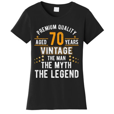 Vintage The Man Myth Legend 70 Yrs 70th Birthday Shirt Women's T-Shirt