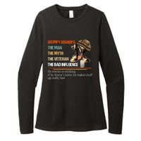 Vintage The Man The Myth The Bad Influence Womens CVC Long Sleeve Shirt