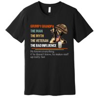 Vintage The Man The Myth The Bad Influence Premium T-Shirt