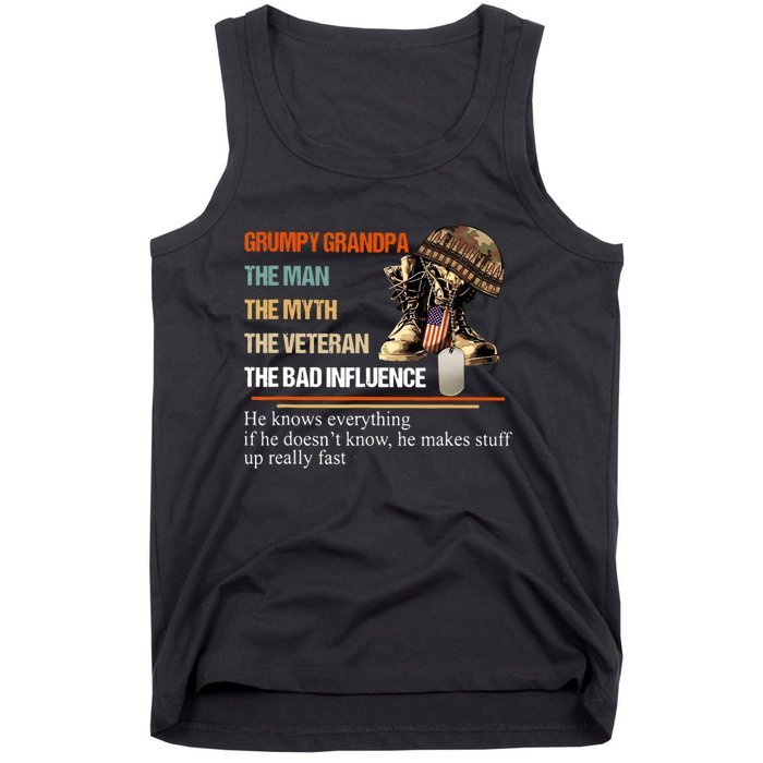 Vintage The Man The Myth The Bad Influence Tank Top