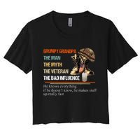 Vintage The Man The Myth The Bad Influence Women's Crop Top Tee