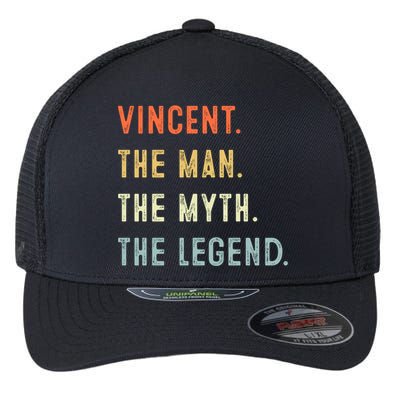 Vincent The Myth Legend Father’s Day Gift Papa Grandpa Meaningful Gift Flexfit Unipanel Trucker Cap