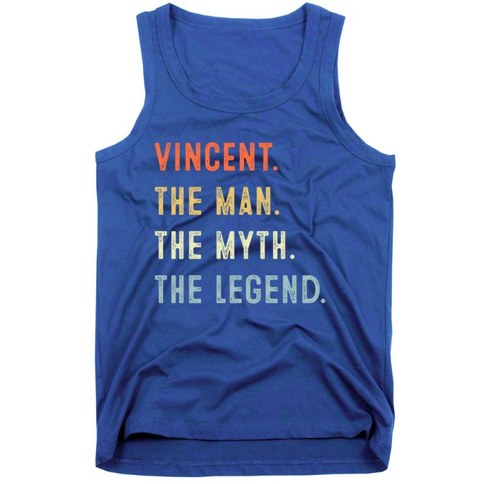 Vincent The Myth Legend Father’s Day Gift Papa Grandpa Meaningful Gift Tank Top