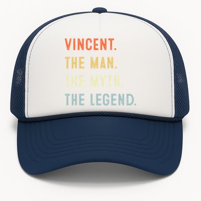 Vincent The Myth Legend Father’s Day Gift Papa Grandpa Meaningful Gift Trucker Hat