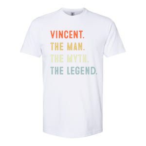 Vincent The Myth Legend Father’s Day Gift Papa Grandpa Meaningful Gift Softstyle CVC T-Shirt